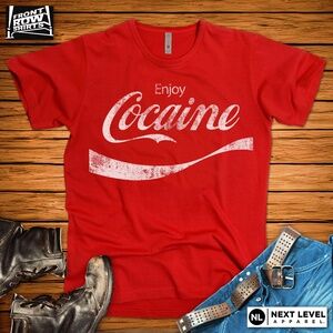Coca-Cola Parody Enjoy Cocaine T-Shirt